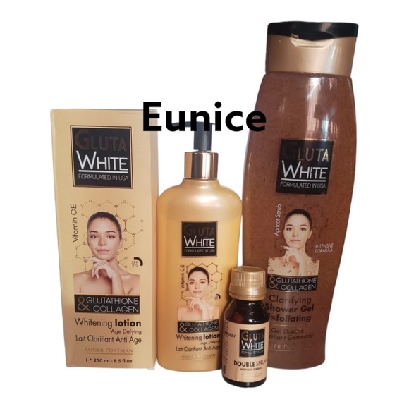 gluta white Skincare Gluta White Glutathione Collagen Exfoliating Shower Gel Lotion Serum